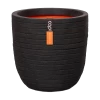 Capi Bloempot Bol Nature Row NL - D35 X H34cm - Zwart