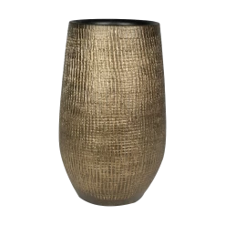 Bloempot Ryan Hoog - D18 X H30cm - Shiny Gold