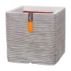 Capi Plantenbak Vierkant Nature Rib NL - L30 X B30 X H30cm - Ivoor -Buitentuinonderhouds Winkel pot vierkant rib nl 30x30x30 ivoor plantenbak 1 5