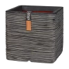 Capi Plantenbak Vierkant Nature Rib NL - L40 X B40 X H40cm - Antraciet -Buitentuinonderhouds Winkel pot vierkant rib nl 40x40x40 antraciet plantenbak 1 5