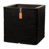Capi Plantenbak Vierkant Nature Row NL - L40 X B40 X H40cm - Zwart -Buitentuinonderhouds Winkel pot vierkant row nl 40x40x40 zwart plantenbak 1 4