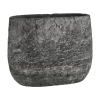 Bloempot Thomas Ovaal - L27.5 X B15.5 X H21.5cm - Antraciet -Buitentuinonderhouds Winkel thomas pot ovaal antraciet l27 5xb15 5xh21 5cm bloempot 1 4