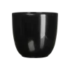 Bloempot Tusca - D28 X H25cm - Zwart -Buitentuinonderhouds Winkel tusca pot rond zwart h25xd28cm bloempot 1 4