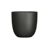 Bloempot Tusca - D28 X H25cm - Mat Zwart -Buitentuinonderhouds Winkel tusca pot rond zwart mat h25xd28cm bloempot 1 4