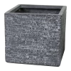 Plantenbak Utah Cubi - L56 X B56 X H46cm - Donkergrijs -Buitentuinonderhouds Winkel utah cubi graphite w55h46 plantenbak 1 4