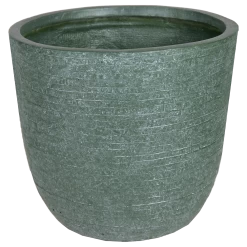 Bloempot Utah Egg Cypress Wash - D34 X H33cm - Groen