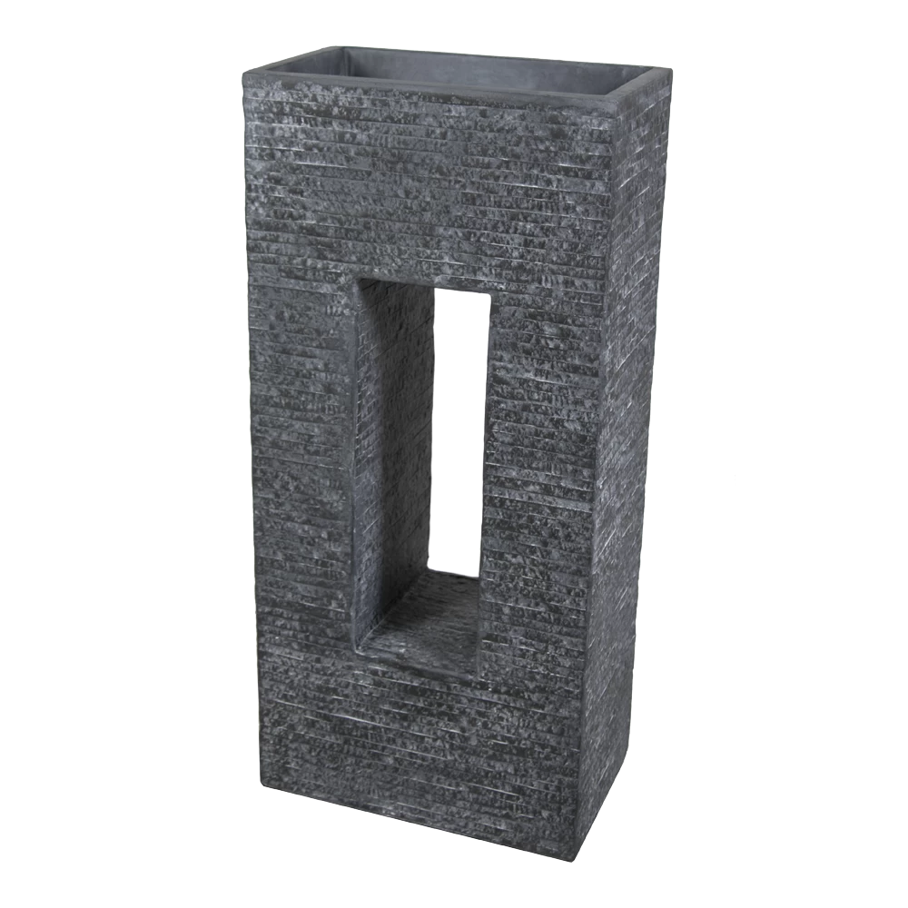 Plantenbak Utah Partition Window - L45 X B27 X H96cm - Donkergrijs 3 Plantenbak Utah Partition Window - L45 X B27 X H96cm - Donkergrijs