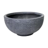 Plantenschaal Utah - D44 X H21cm - Donkergrijs -Buitentuinonderhouds Winkel utah round bowl graphite d44h21 schaal 1 4