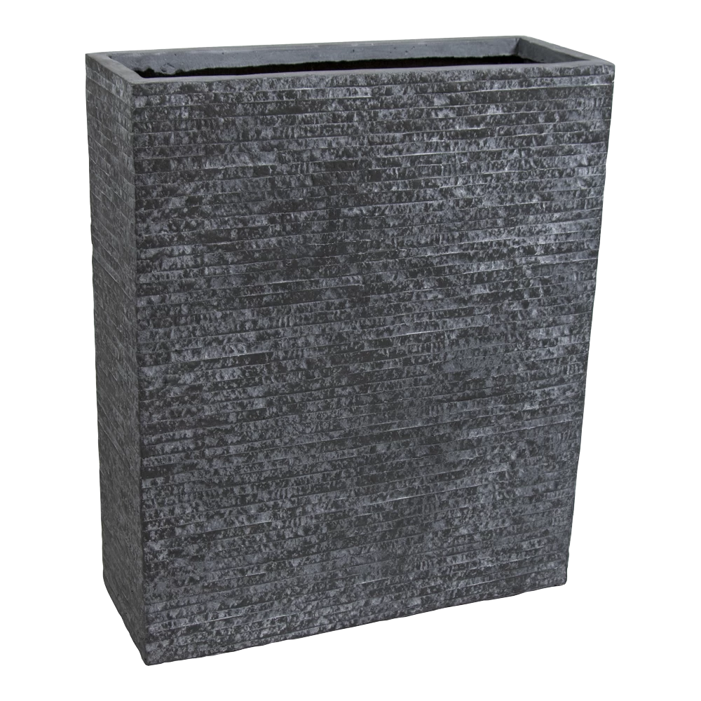 Plantenbak Utah Terras - L60 X B23 X H72cm - Donkergrijs 3 Plantenbak Utah Terras - L60 X B23 X H72cm - Donkergrijs