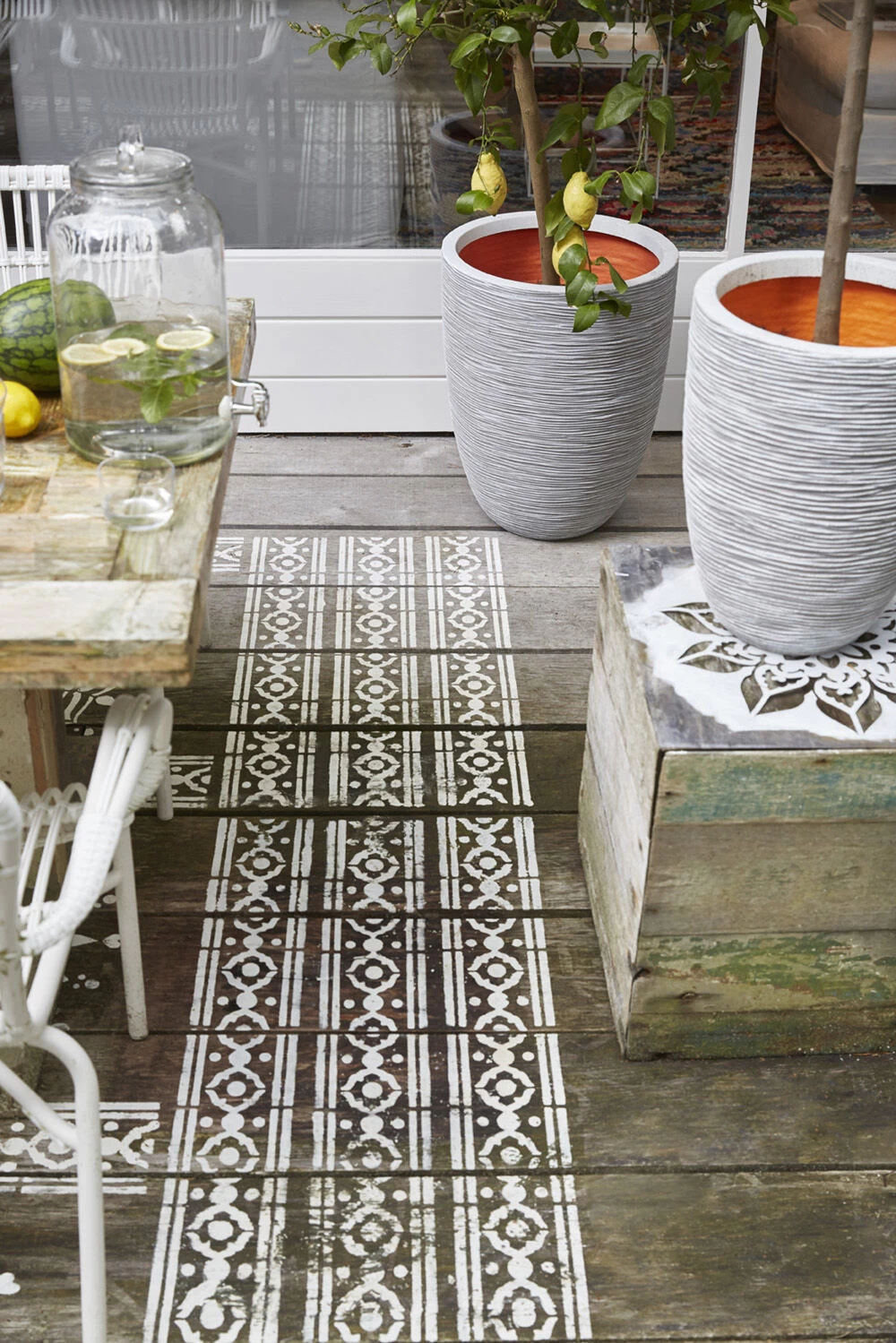 Capi Bloempot Nature Elegant Rib NL - D46 X H58cm - Ivoor - Afbeelding 2