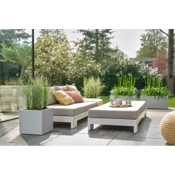 Elho Vivo Next Vierkant Wielen 40cm - Warm Grijs 15 Elho Vivo Next Vierkant Wielen 40cm - Warm Grijs -Buitentuinonderhouds Winkel vivo matt vierkant wielen 40cm warm grijs 7 1