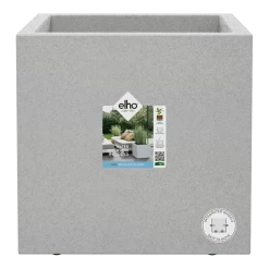 Elho Vivo Next Vierkant Wielen 30cm - Warm Grijs -Buitentuinonderhouds Winkel vivo next vierkant wielen 30cm warm grijs 5 1